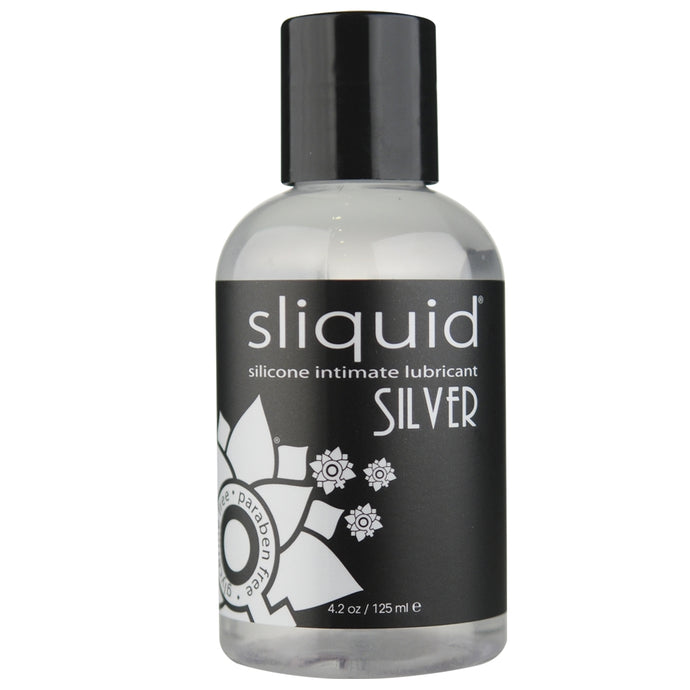 Silver Silicone Intimate Lubricant in 4.2oz/125ml