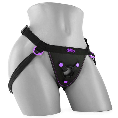 Dillio Perfect Fit Harness in Black/Purple
