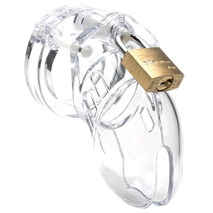 CB-6000S Clear Male Chastity Device in 2.5 Inch