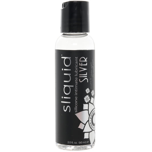 Silver Silicone Intimate Lubricant in 2oz/60ml