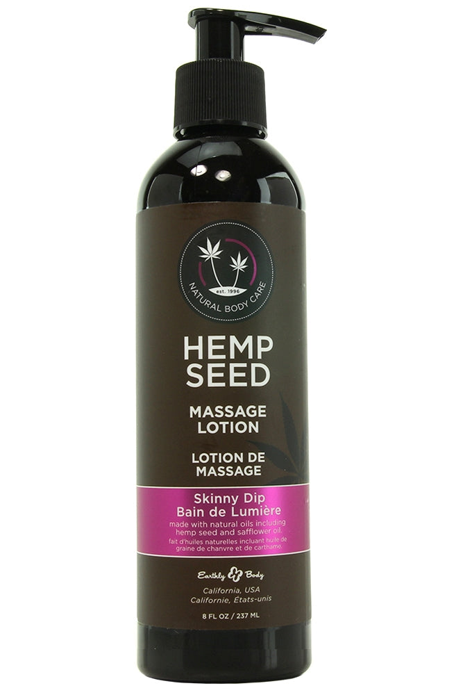 Hemp Seed Massage Lotion 8oz/237ml in Skinny Dip