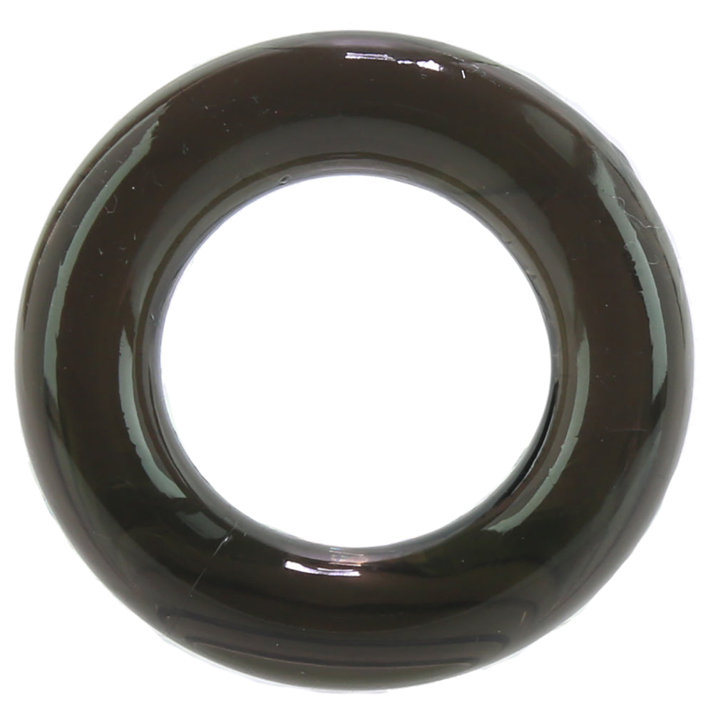 Elastomer Cock Ring Relaxed Fit in Black