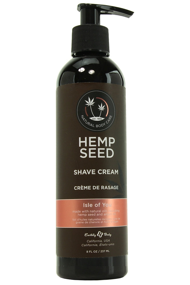 Hemp Seed Shave Cream 8oz/237ml in Isle of You