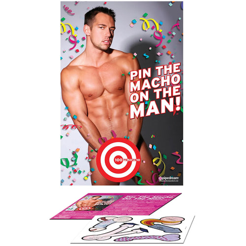 Bachelorette Party Favors Pin The Macho on The Man