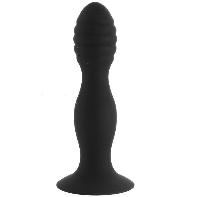 Silicone Ribbed Anal Stud Probe