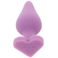 Candy Hearts F**k Me Medium Butt Plug in Purple