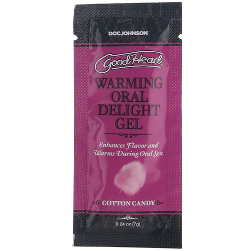 GoodHead Warming Oral Delight Gel .24oz in Cotton Candy
