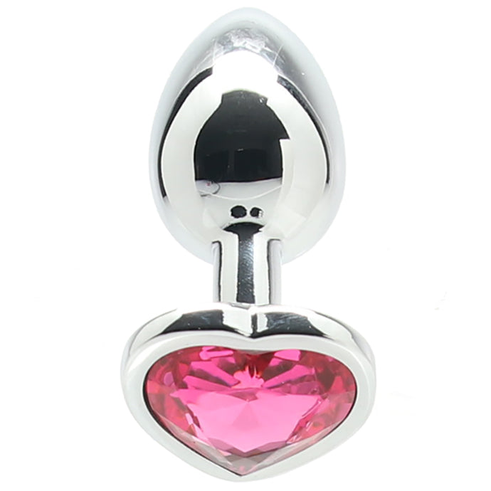 Ouch! Pink Heart Gem Plug in Small
