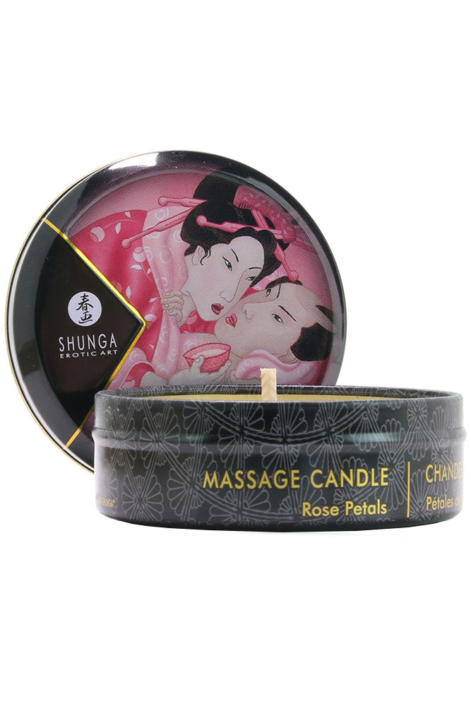 Mini Massage Candle 1oz/30ml in Rose Petals