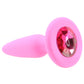 Glams Mini Pink Gem Silicone Butt Plug