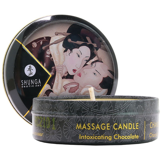 Excitation Mini Massage Candle 1oz/30ml in Chocolate