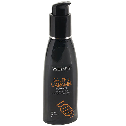 Aqua Flavored Lube 4oz/120ml in Salted Caramel