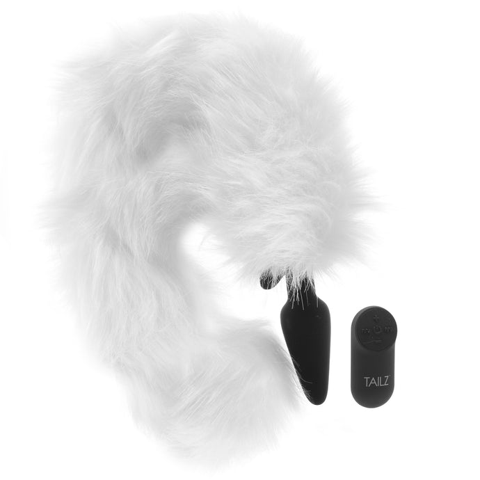 Tailz White Fox Remote Vibrating Anal Plug