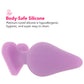 Candy Hearts F**k Me Medium Butt Plug in Purple