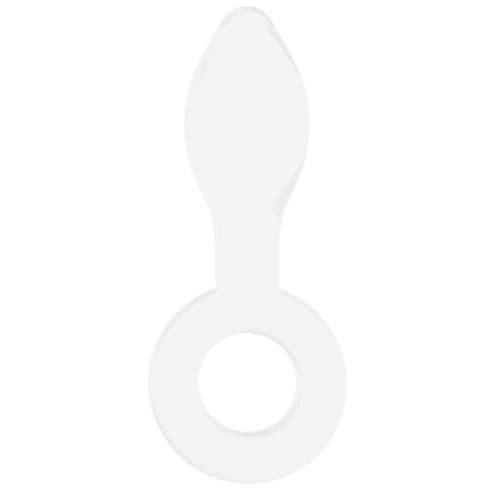 Chrystalino Plugger Glass Butt Plug in White