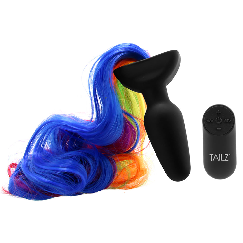 Tailz Rainbow Pony Vibrating Anal Plug
