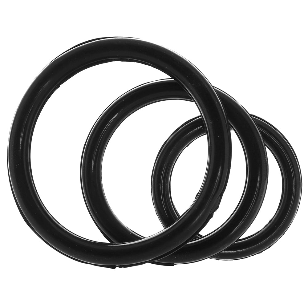 Silicone Support Rings in Black